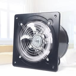 Archi Afzuigventilator 200 mm – Ventilatie - 850 m³/u Axiale Industriële Ventilator – 80W Wand- En Raamventilator – Zwart — thumbnail 1