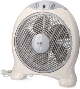 EDM Vloerventilator met Timer - Ø30,5cm - Tafelventilator - 3 Snelheden - Compact & Krachtig - 45W - 38,5 x 13 x 46 cm - Wit/Grijs — thumbnail 5
