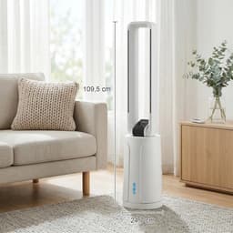 NordHaus Verdampingsluchtkoeler - Torenventilator - Luchtbevochtiger - 3-in-1 koeling - 109,5 cm hoog voor 30 m², wit — thumbnail 2
