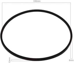 Grasmaaier Riem 13 mm - Rubber - Compatibel met Mountfield/Stiga - Binnendiameter 330 mm - Dikte 8 mm - Slijtvast. - Aandrijfsriem — thumbnail 3