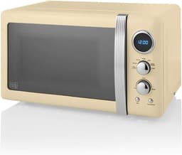 SNJY® Magnetron Vrijstaand - Microgolf - Microwave - 5 Standen - 20 Liter - 32D x 44B x 26H cm - 800 W - Crème — thumbnail 1