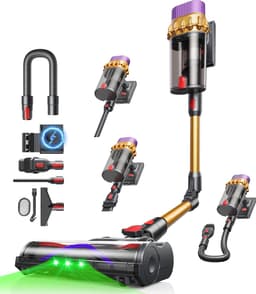Konsoefuly Stofzuiger Draadloos— 650W Borstelloze Motor Met 125000 Omwentelingen per Minuut — 70 Minuten — 3 snelheden — Extra HEPAfilter — thumbnail 1
