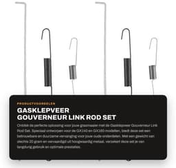 Gasklepveer Set - 2x Terugstelveer - 2x Veer voor Snelheidsregeling - Voor GX140/GX160 - Metaal - Slijtvast - Motoronderdeel — thumbnail 1