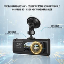 Dashcam 3 camera's 1080P Full HD - Maximale veiligheid 360° zonder dode hoek, nachtzicht en parkeerbewaking - ShopVlot — thumbnail 4