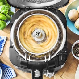 Airfryer - Mini Frituurpan - Gezond Frituren - Roterende Mand - 2.5 Liter - Zwart — thumbnail 5