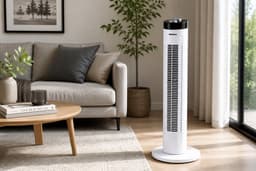 Termozeta Torenventilator 81 cm – 3 Snelheden – Oscillatie – 1 Uur Timer – 45W -Wit — thumbnail 5