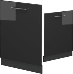 Vaatwasserfront - Keukenpaneel - Keuken Inrichten - Soft-close scharnieren - 60 cm breed - Antraciet hoogglans — thumbnail 5