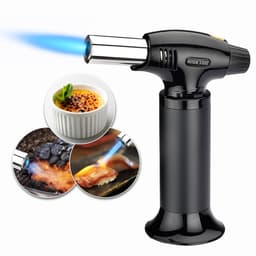 Houtskool BBQ - Smoker Barbecue XL - BBQ met Wielen - 70x37cm Grilloppervlak - Zijpanelen - Zwart - Inclusief Crème Brûlée Brander en Gasaansteker als Cadeau — thumbnail 4