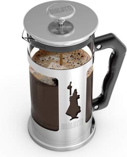 SnelShoppen - Franse Persfilter Koffie- en Theepot, Roestvrijstalen Koffiemaker, Vaatwasmachinebestendig, 350 ml voor 3 Kopjes, Borosilicaatglas Koffi — thumbnail 2