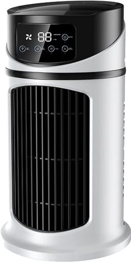 Draagbare bureau-luchtkoeler - USB-persoonlijke airconditioner met luchtbevochtiger - Bureauventilator - Stille luchtkoeler voor thuis en op kantoor — thumbnail 2