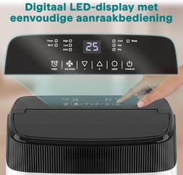Mobiele airco 7000 BTU – Met WiFi en app – Ontvochtiger – Ventilator – Met raamkit — thumbnail 2