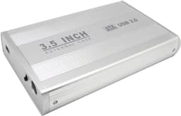 3,5 inch HDD SATA externe behuizing, ondersteuning voor USB 2.0 (zilver) — thumbnail 1