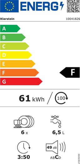 Klarstein Vaatwasser Mini voor 6 Gedecke, Leiser inbouw vaatwasser klein met 6 spoelprogramma's, Kleiner Tisch vaatwasser voor Zuhause kantoor Camping, vaatwasser Mini met Wasseranschluss - Vaatwasmachine Afwasmachine - 6 Maatgedekken 52 cm 1380W — thumbnail 2