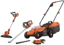 3-in-1 Accu Tuingereedschapset – Grasmaaier, Grastrimmer en Heggenschaar met Accu en Oplader — thumbnail 1