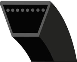 Grasmaaier Riem - Aandrijfriem V-snaar - Zelfrijdende Grasmaaier - Trapeziumvormige Gladde Riem - 858 mm - Zwart — thumbnail 1