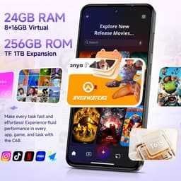 OUKITEL C68 Smartphone 4G-7.2 inch HD-120HZ-24GB RAM-256GB ROM-64MP camera-Android 15-NFC — thumbnail 4