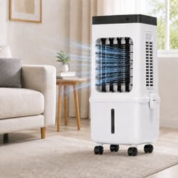 QORA® Airco Zonder Afvoerslang – Luchtkoeler, Ventilator & Luchtbevochtiger – 10,5L – Inclusief Ice Packs – Wit — thumbnail 5