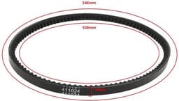Variator Riem Aandrijfriem - Compatibel met HAYTER Spirit 619 - Harrier 41/48/56 - Grasmaaier - Onderdeelnummer 411024 - Zwart — thumbnail 2