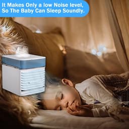 SnelShoppen - Draagbare Airconditioning 4-in-1, Compacte Persoonlijke Luchtkoeler, Bureau Airco met 3 Windsnelheden, Ideaal voor Thuis, Kantoor, Campi — thumbnail 5