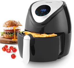 SnelShoppen - Airfryer 4,5 Liter met Antiaanbaklaag, Timer 30 Min, 7 Kookfuncties, Aanraakbediening, Weinig Tot Geen Olie, Snel Koken, 1300 W — thumbnail 1