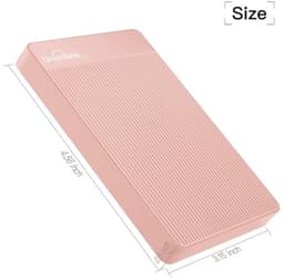 Externe Harde Schijf - Draagbare Opslag - Bestanden Opslaan - Ultrasnelle Gegevensoverdracht - 500 GB - Roze — thumbnail 5