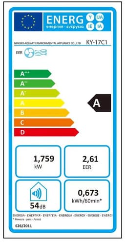 Elecci 6.000 BTU mobiele airco - koelen, ventileren en ontvochtigen — thumbnail 2