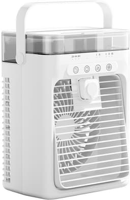 LISM-Draagbare airconditioner, persoonlijke verdampingskoelradiator, mini-airconditioner met 3 snelheden, mini-airconditioner, koelventilator Geschikt voor auto, bureau, camping, slaapkamer en kantoor — thumbnail 1