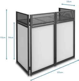 Vonyx complete DJ setup - DJ set met Actieve speaker set met sub, Partybar en DJ Booth - 800W — thumbnail 2