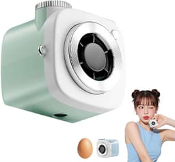 Draagbare mini-ventilator, hand- en nekventilator met 199 snelheden turbokoeling, compact lichtgewicht ontwerp, ideaal voor gebruik buitenshuis, kantoor en bureau — thumbnail 1