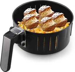 SNJY® Mini Airfryer - Airfryer Klein - Camping Airfryer - 4,5 Liter - 1500W - Zwart — thumbnail 3