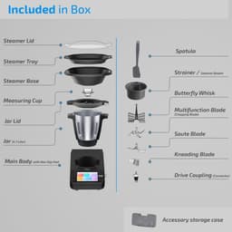 SnelShoppen - Zilan RUBY Thermorobot Multifunctionele Keukenmachine met Wifi, 18 Functies, 7 Inch TFT-Kleuren-Touchscreen, Geïntegreerde Weegschaal, A — thumbnail 2