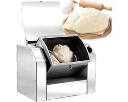 Elektrische Deegmixer - Keukenmachine Bakken - Professioneel Bakken - 90 Graden Kantelfunctie - 3 kg - Zilver