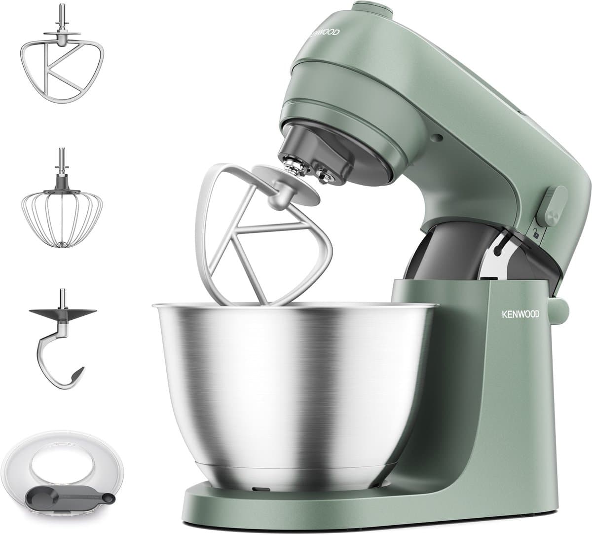 Kenwood KZM35.000GR GO voedselverwerker - compacte mini-hakmolen - 350 W motor - uitneembare mesjes - komcapaciteit 0,5 liter - limoengroen — afbeelding 1