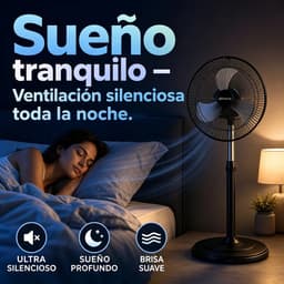 Wentinkmo Zwarte staande ventilator - 34,5 verstelbare hoogte 90-125cm,3 - ventilator voor kantoor en woonkamer — thumbnail 3