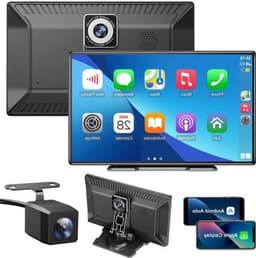 Navigatiesysteem Auto - Dashcam voor auto - GPS Navigatie - Draadloze - 2.5K DVR - Bluetooth Audio - ADAS Systeem - 9" - Achteruitrijcamera - Spraakbesturing — thumbnail 1