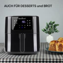 Airfryer 5L - Heteluchtfriteuse Friteuse - Gezond Koken - Met Glazen Venster - 5 liter - Zwart — thumbnail 3