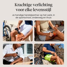 Massagepistool Mini – 5 Snelheden – 5 Opzetstukken – Stille Brushless Motor – USB-C Snelladen – Reisetui – Zwart — thumbnail 4