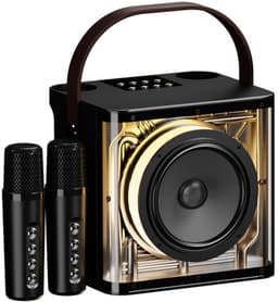 DUTCHPOWER Karaoke Plus Set met 2 Draadloze Microfoons - Premium Bluetooth Karaoke Speaker - USB-C Oplaadbaar - RGB LED-Verlichting — thumbnail 3
