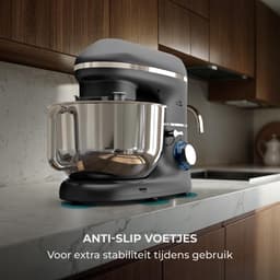 Keukenmachine - Mixer Robot - Bakken en Mixen - Krachtige 2000W Motor - 6.2 Liter - Antraciet — thumbnail 4