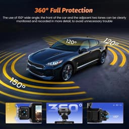 Dashcam Auto - Rijcamera Bewaking - Veilige Rit - 4K+1080P Resolutie - 3 Inch Scherm - Zwart — thumbnail 3