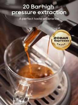 Brandistry - Semi-Automatische Espressomachine - Koffiezetapparaat - RVS - Instelbare Temperatuur - Onderhoudsvriendelijk — thumbnail 5