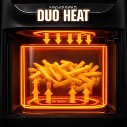 Dubbele Heteluchtfriteuse - Airfryer Duo - Gezond Koken - Sync-functie - 9 Liter - Zwart — thumbnail 2