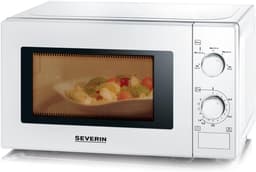 Magnetron - Oven Verwarming - Snel Eten Opwarmen - Roestvrij Staal Interieur - 20 Liter - Wit — thumbnail 2