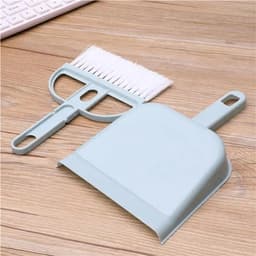 Mini Stoffer en Blik Set - Kruimelveger Tafelborstel - Tafel Schoonmaken - Zachte Borstelharen - 5 Stuks - Grijs — thumbnail 3