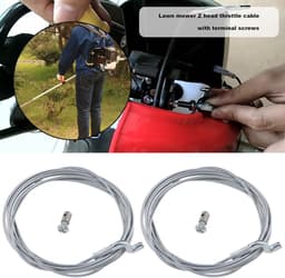 SnelShoppen - 2PCS Grasmaaier Z-kop Gashendel Kabel 2000mm Z-haak Motor Remkabel Tuin Grasmaaier Flexibele Gashendel Kabel Diameter 1.5mm — thumbnail 5