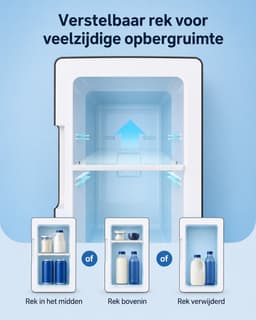 Mini Koelkast 6 Liter – Koelen en Verwarmen – 12 V en 220-240 V – Draagbare Koelbox voor Auto, Kantoor en Slaapkamer — thumbnail 3