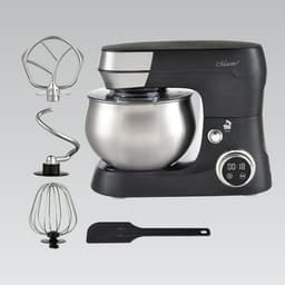 Keukenmachine - Mixer Deegmixer - Bakken en Koken - Krachtige Motor - 5 liter - Zwart Zilver — thumbnail 2
