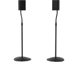 SANUS HTBS Universele Verstelbare Luidsprekerstandaards - Set van 2 - Hoogte Verstelbaar 71-97 cm - Kabelmanagement - Zwart