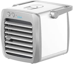 Draagbare airconditioner met ventilator, draagbare USB mini-airconditioner, multifunctionele koel- en bevochtigingsventilator, persoonlijke mini-airconditioner — thumbnail 1