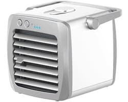 Draagbare airconditioner met ventilator, draagbare USB mini-airconditioner, multifunctionele koel- en bevochtigingsventilator, persoonlijke mini-airconditioner